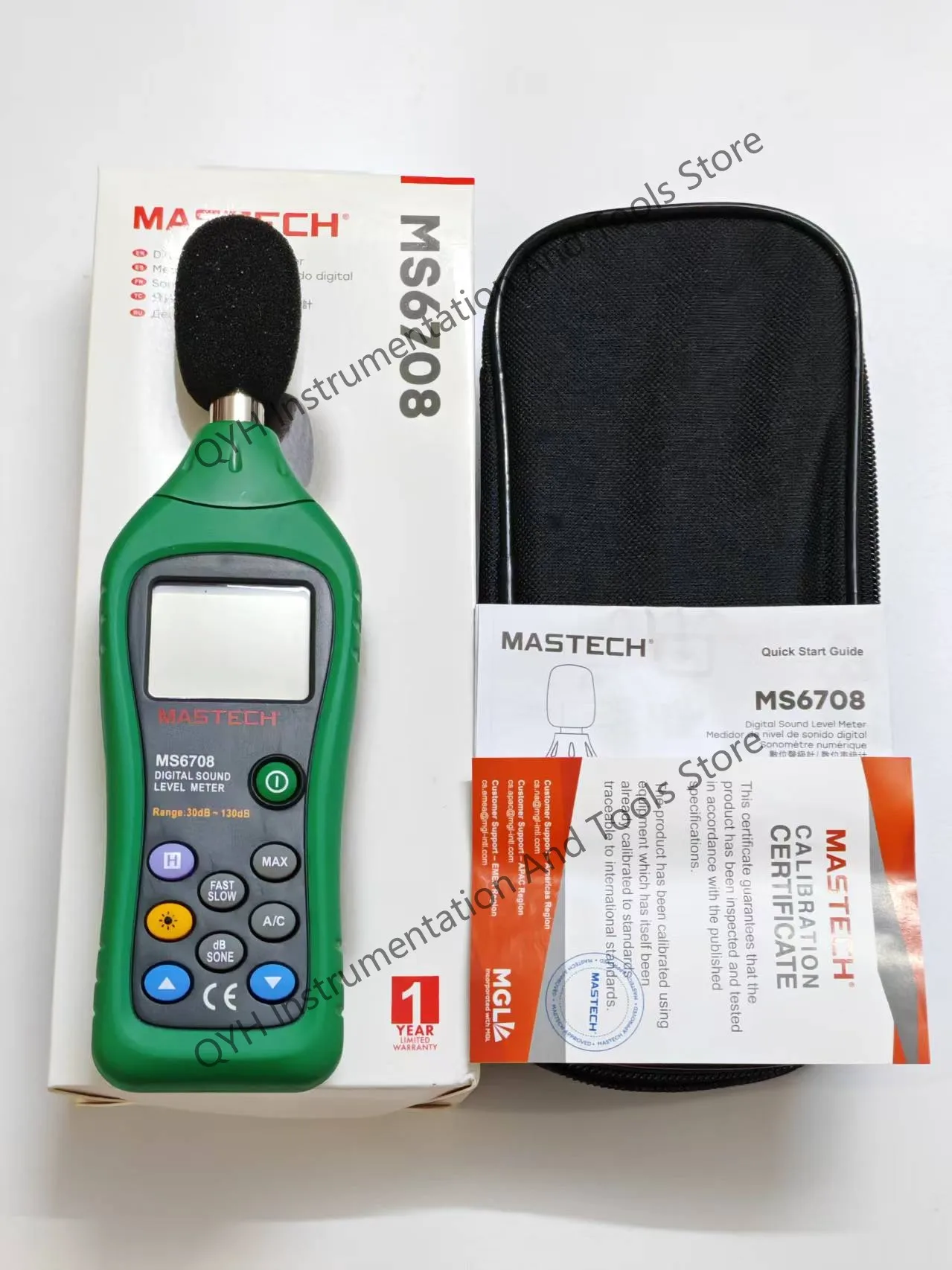 MASTECH MS6708 Digital Sound Level Meter Handheld Accurate Sound Measurement Decibel Tester 30~130dB industrial noise monitoring