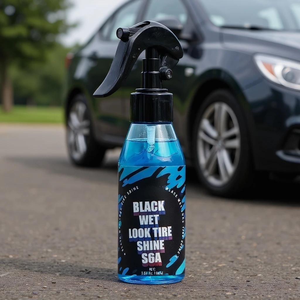 

Black Wet Look Tire Shine Dressing for a Whole New Level of Shine and Depth of Black Safe for Cars Trucks Motorcycles RVs More