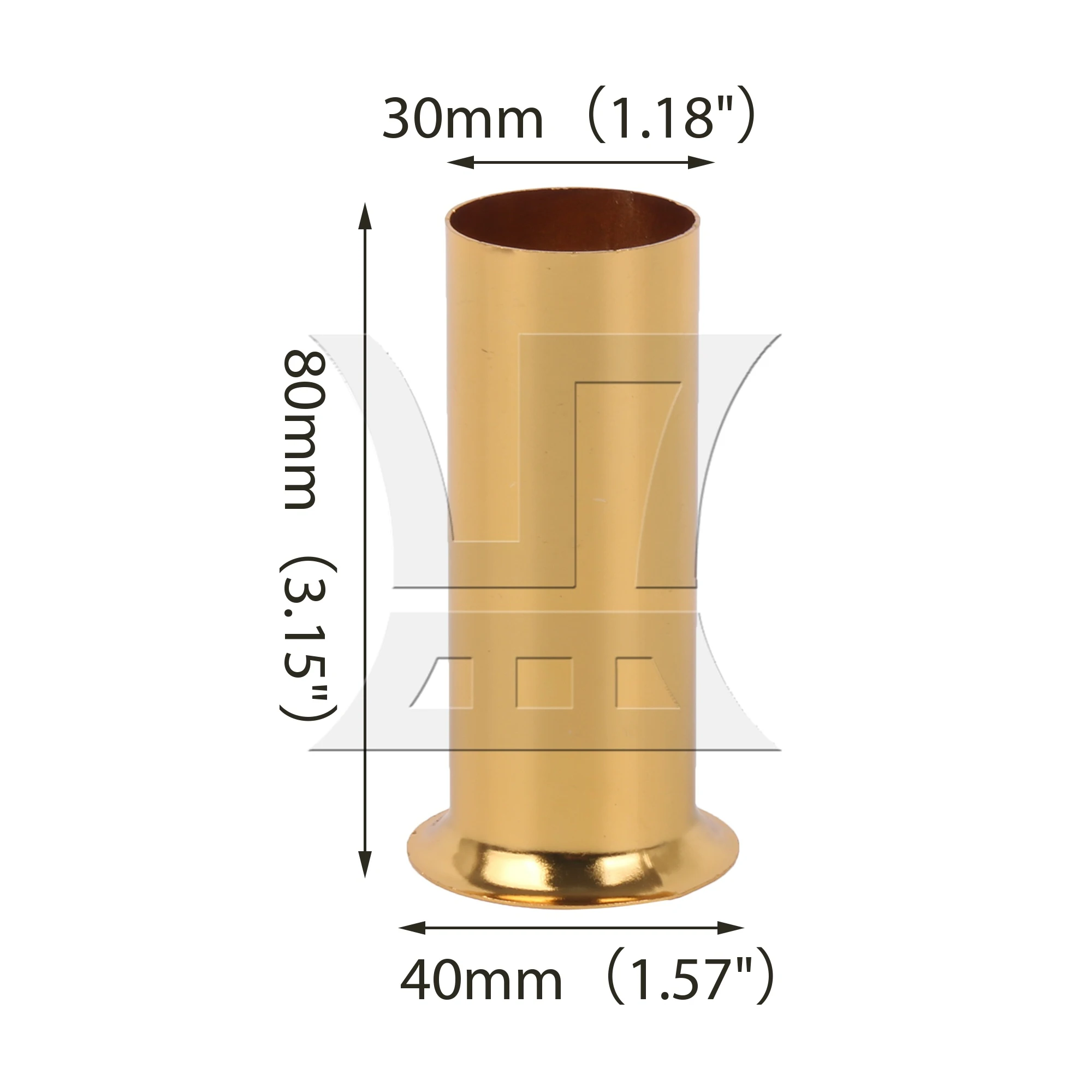 CNBTR-Juego de manguitos para candelabro, 4 piezas, E14, 3,15 "de alto x 1,18" de diámetro, dorado