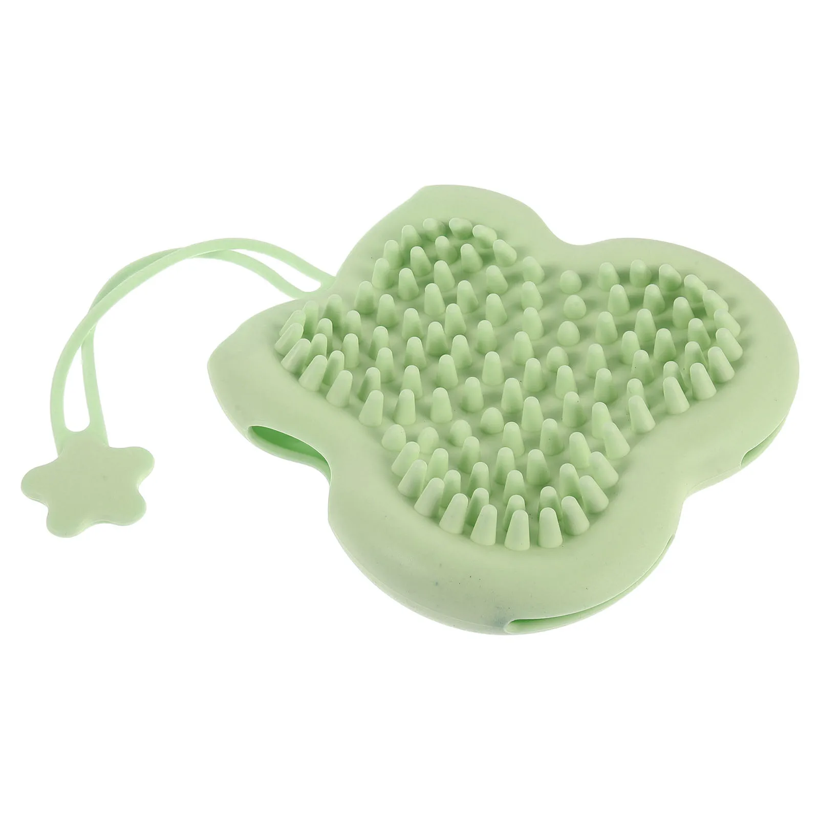 

Pet Grooming Glove Silicone Bath Brush for Cats Small Dogs Hair Remover Soft Massage Comb Daily Cleaning Green 13.4x5.6x1.4