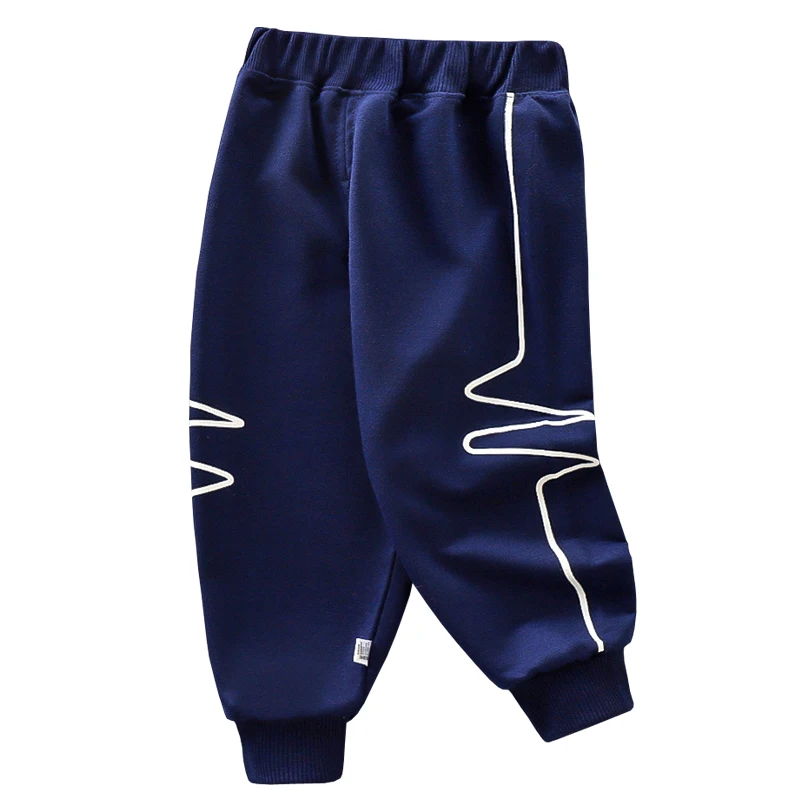 Kids Clothes Boys Pants Cotton Warm Winter Kids Football Sports Pants For Boys Solid Running Spring Teenage 2-8 Year Boys DS29