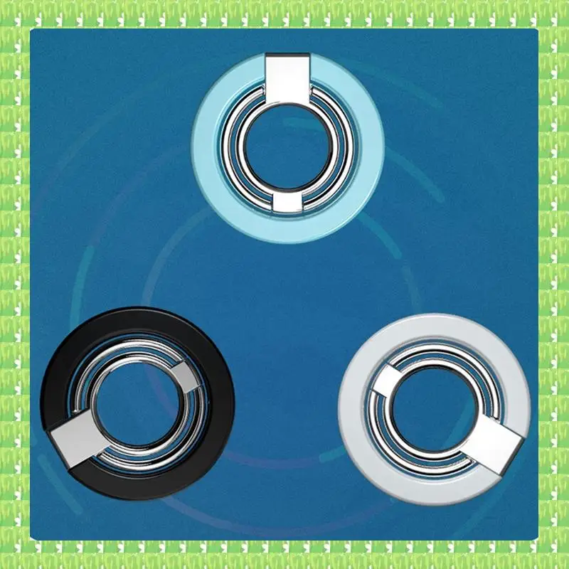 

Magnetic Cell Phone Ring Holder 180° Rotation Ultra-Thin Metal Grip For Enhanced One-Handed Use E