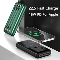 15W Magnetic Wireless Charger Power Bank 20000mAh for iPhone 13 12pro PD 18W Fast Charge Poverbank for Samsung Xiaomi Powerbank