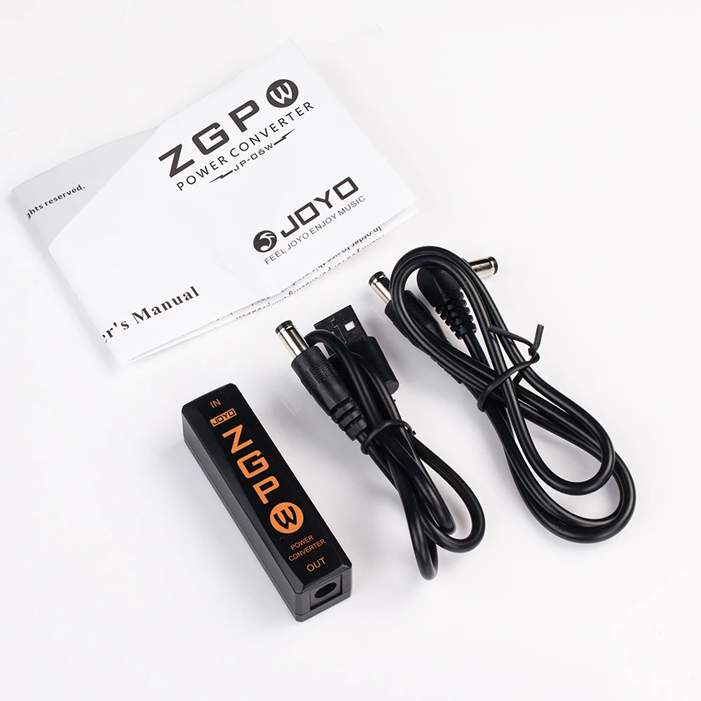 JOYO ZGP-W Power Converter For Guitar Power Supply Digital Guitar Effect Pedal Power Converter DC 9V 400mA Guitar Bass Accessory