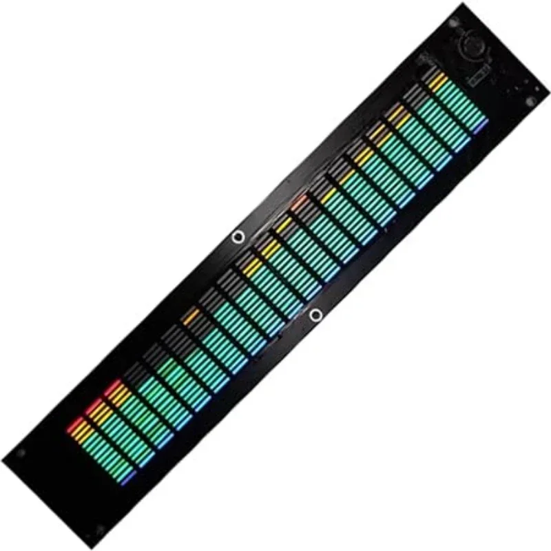 Elektroniczny wyświetlacz widma muzycznego LED 12 V Wielomodowy korektor DSP Wskaźnik poziomu Wbudowany analizator rytmu