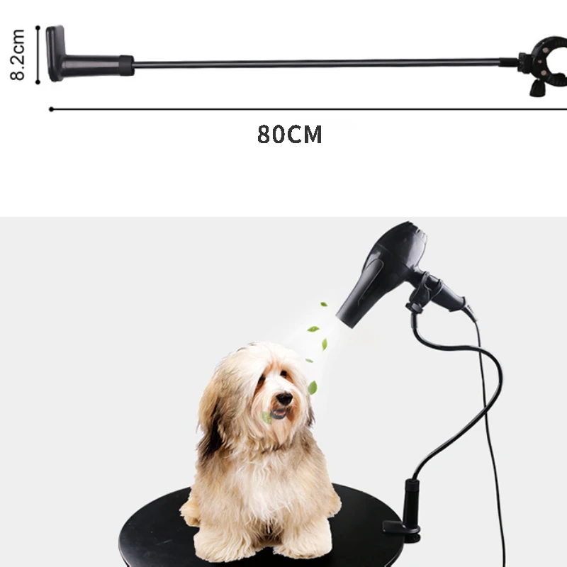 Pet Dog Cat Hair Dryer Holder Grooming Table Hair Dryer Clamp for Pet dogs 360 Degree Adjustable Foldable Hair Dryer Clips Stand