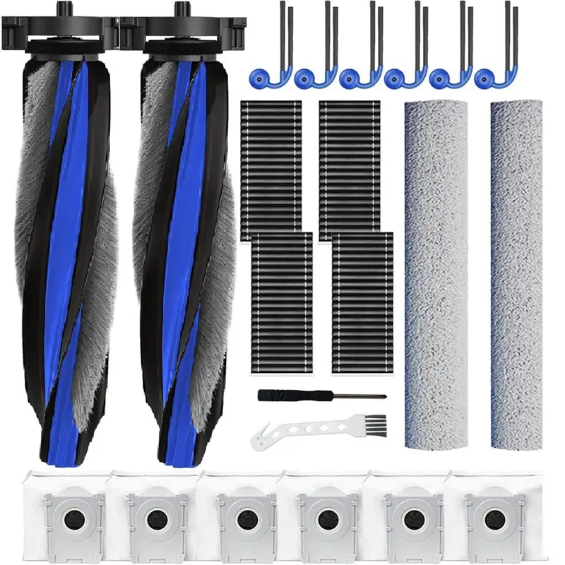 

【RAMADAN SALE】Robot Vacuum Cleaner Accessories(22 Pieces) For Ecovacs Deebot T90 Omni/T90 PRO Omni- Includes 2 Main Brushes& 6 S