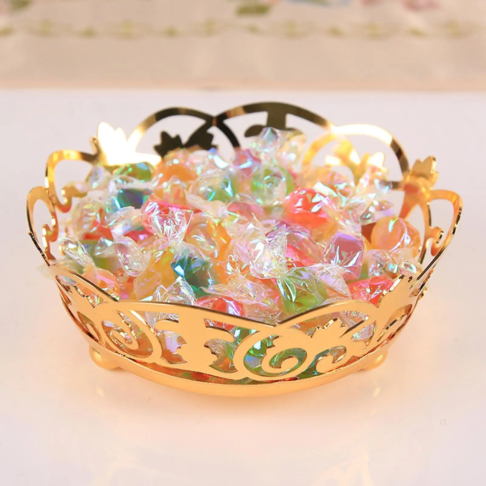 Serving Bowl Dried Fruit Tray Vintage Cake Stand Home Decor for Kitchen Counter Fruit Stand for Dessert Pastry Nuts Cake Wedding image 4