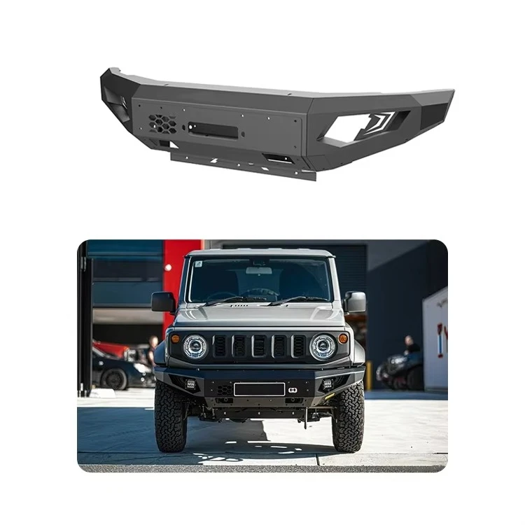 Steel Bumper For Suzuki Jimny JB74 3-Door & 5-Door New Hot 4x4 Off-Road Vehicle Accessories Manufacturer Wholesale Front Bumper