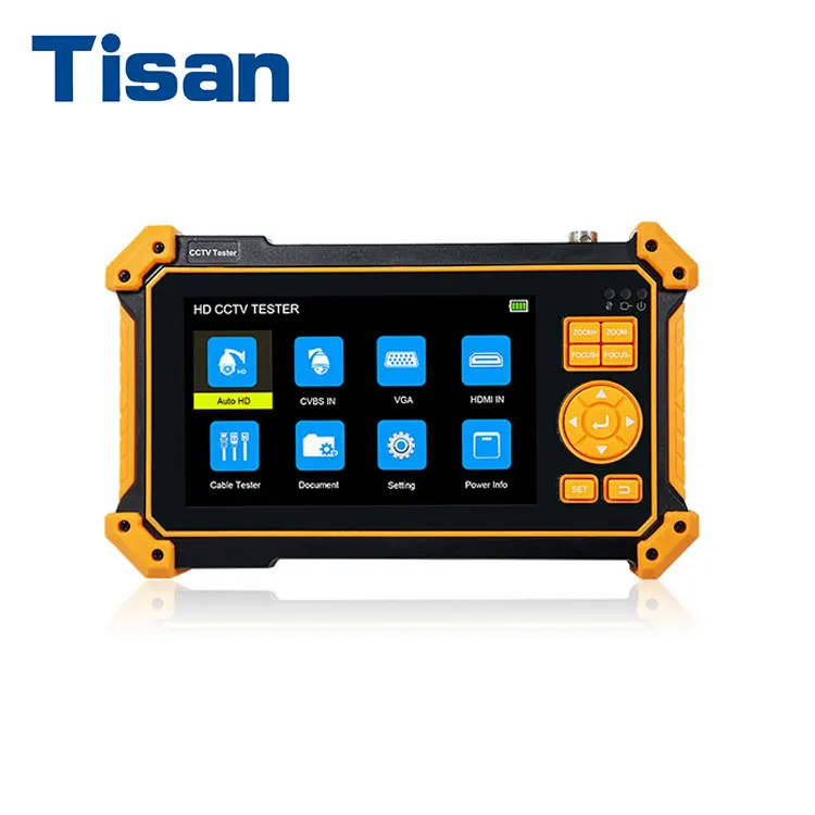 5-Inch Analog CCTV Tester 8MP 4K VGA Input AHD TVI CVI Output HD Security Monitor TFT-LCD Screen for Surveillance Accessories