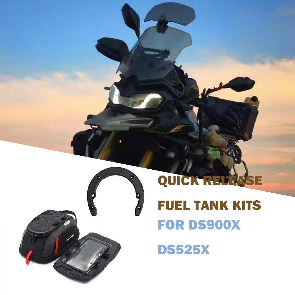 

New Motorcycle Fuel Tank Bag For DS900X DS525X Front Tankbag DS 525 X Waterproof Quick Release Fuel Tank kits DS900X