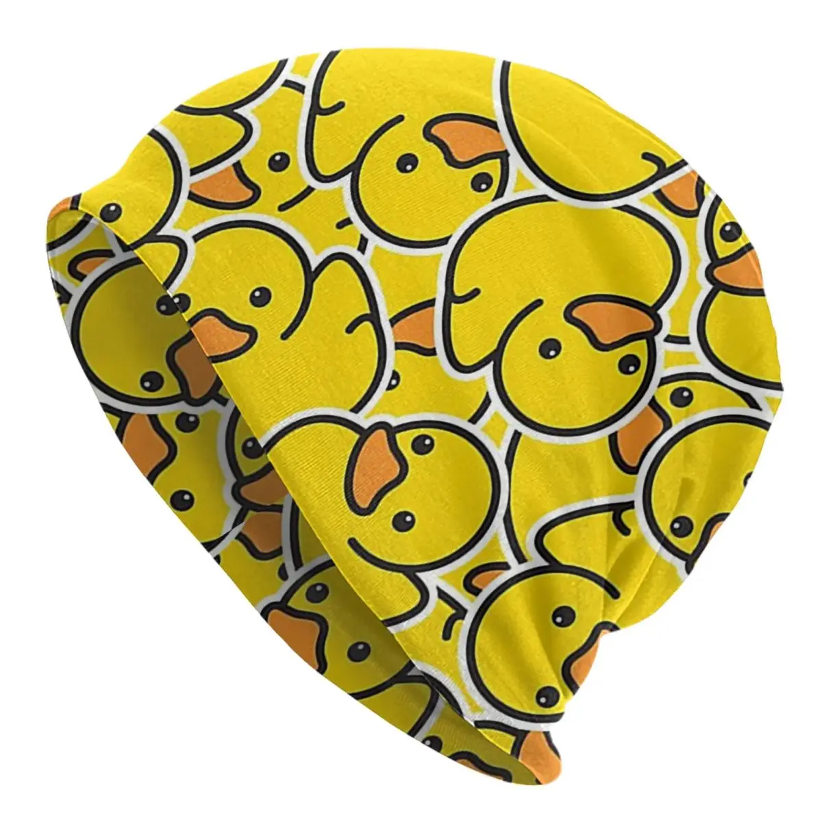 Yellow Classic Rubber Duck Unisex Adult Beanies Caps Knitted Bonnet Hat Warm Hip Hop Autumn Winter Outdoor Skullies Hats