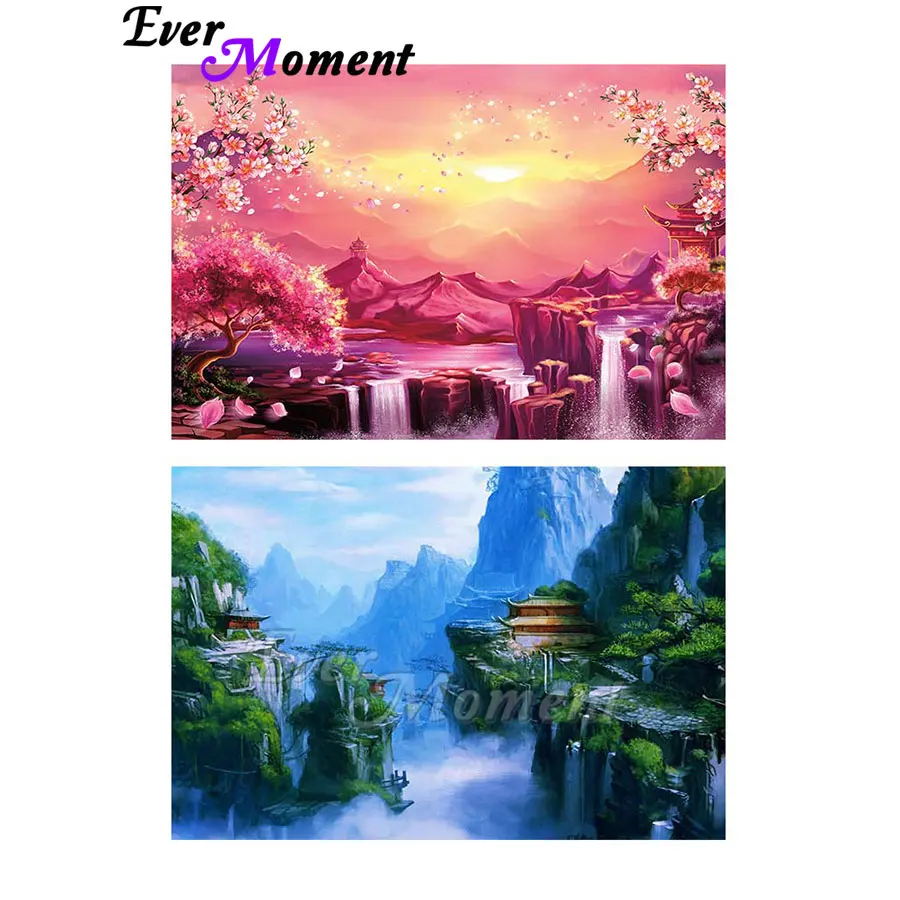 

DIY Алмазная мозаика в японском стиле, полная квадратная алмазная живопись, пейзаж, Новое поступление, хобби ручной работы ASF3012