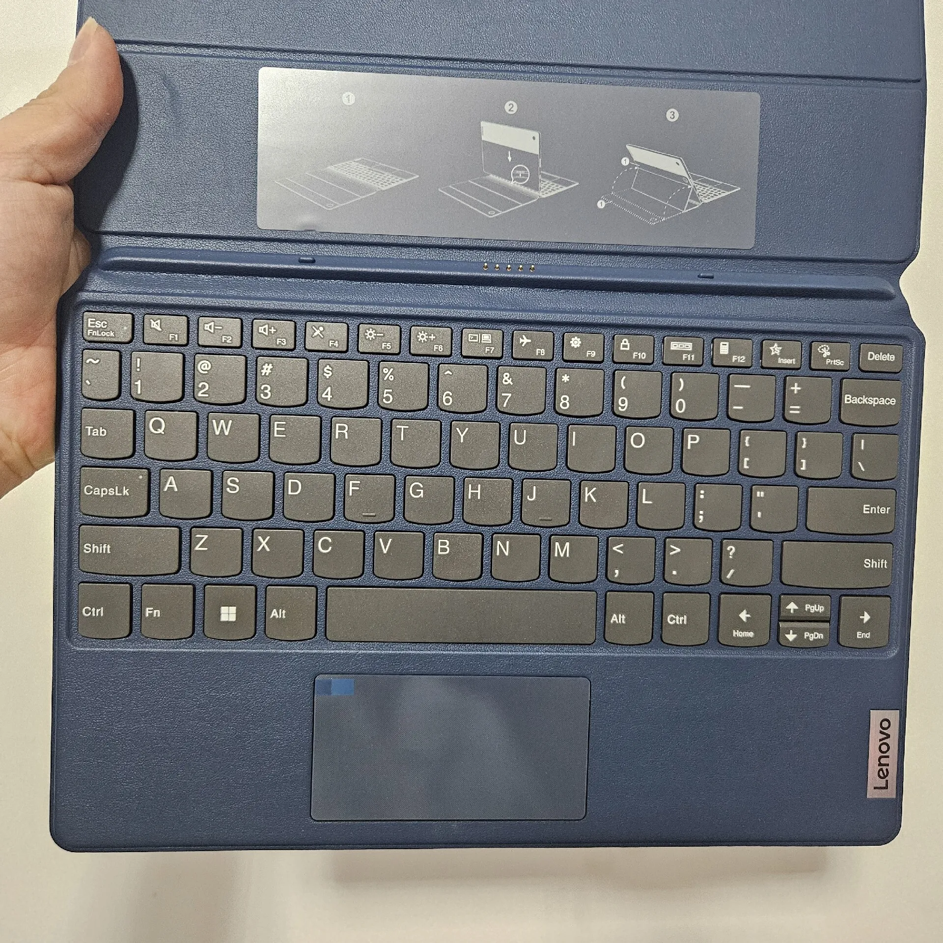 

New Arabic Keyboard for Lenovo Duet 3 Folio D11 Tablet 2-in-1 Original Smart Magnetic Base Keyboard