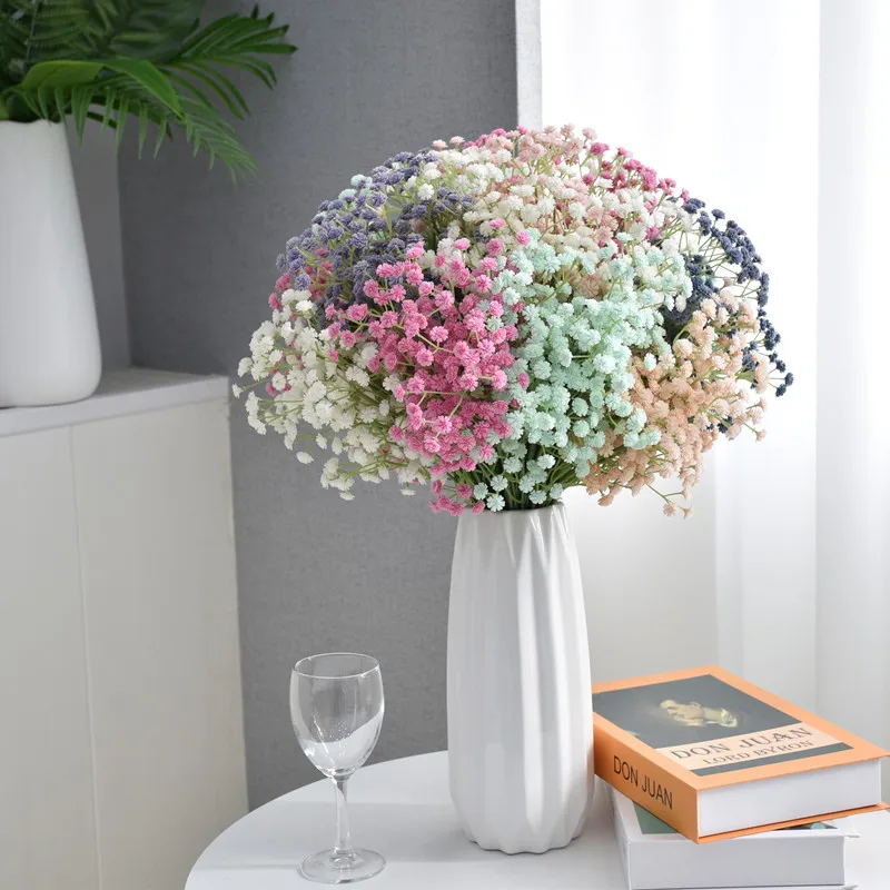 

10/20pcs 63cm 108 Head Starry Sky Simulation Flower Texture Soft Rubber Material Wedding Set Desktop Vase Flower Arrangement