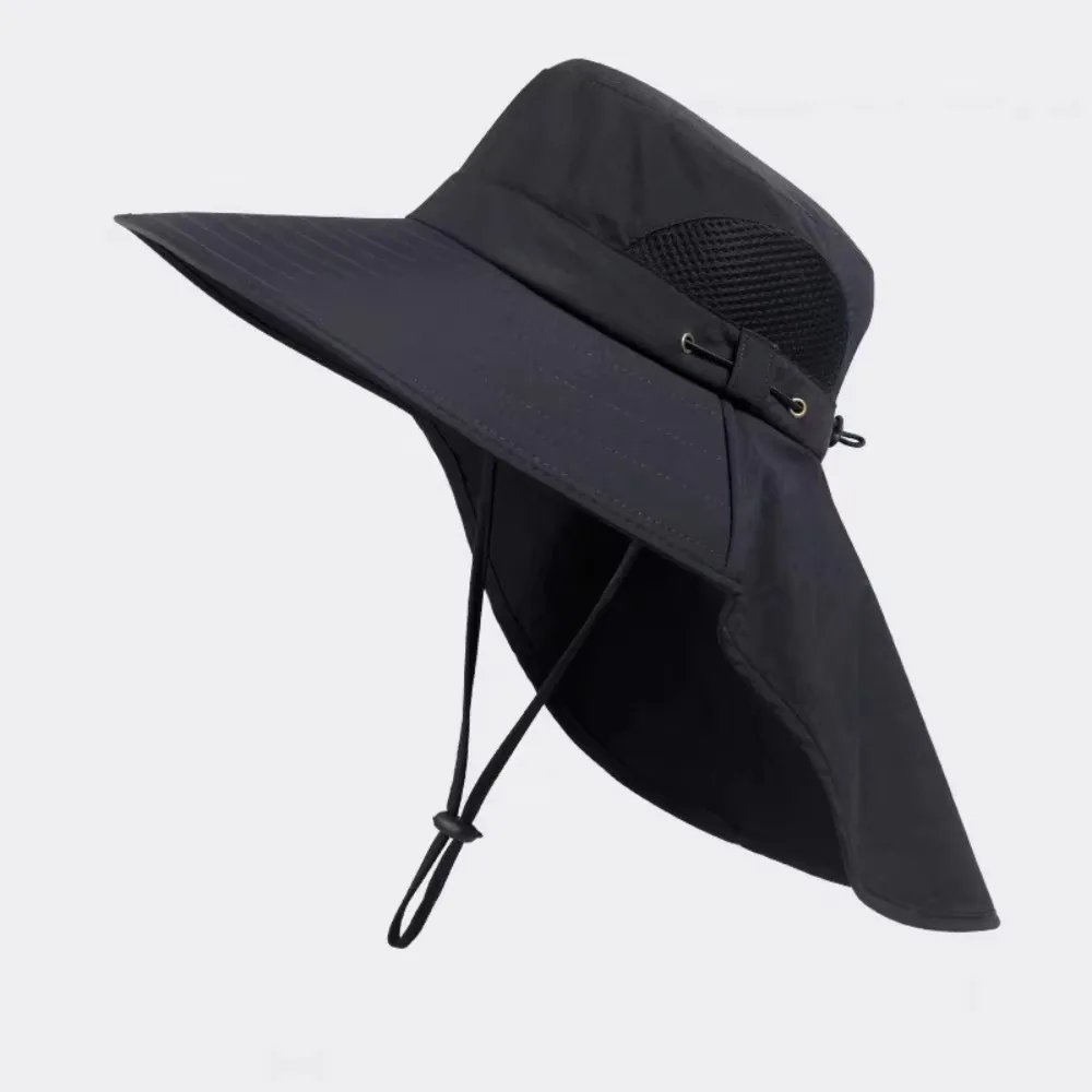 

Durable Caps Mask Set Bucket Hat Sunscreen Wide Brim Fisherman Hat Visor UV Protection Sun Hat Outdoor