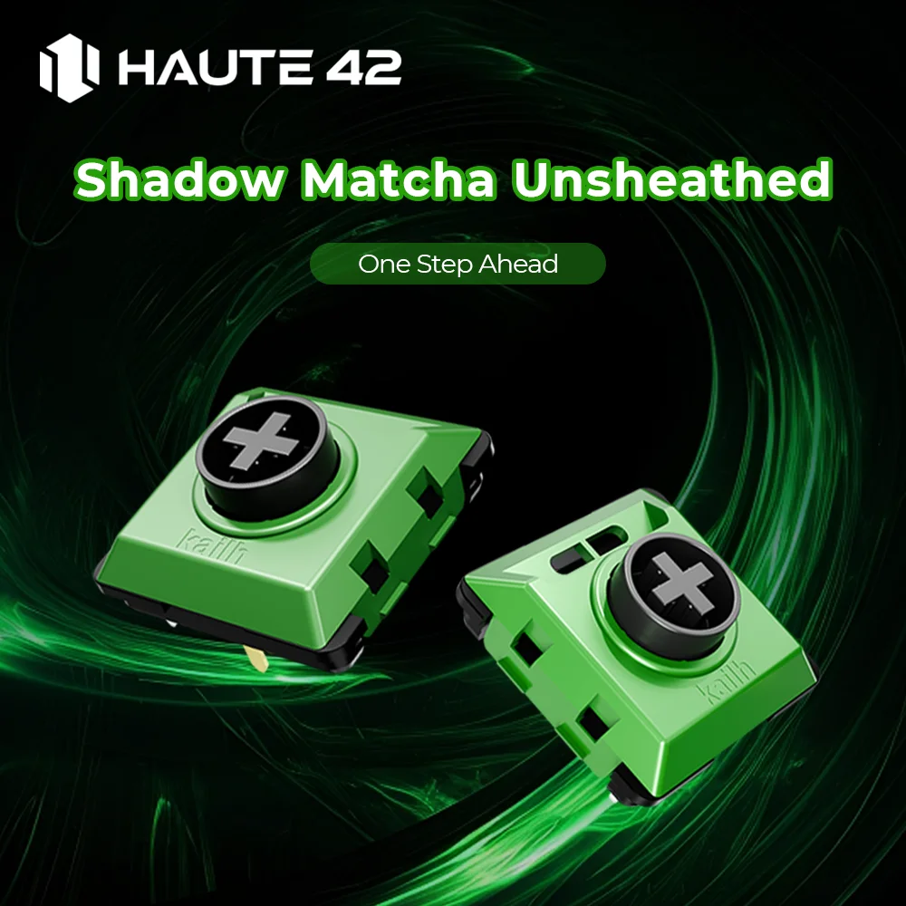 Haute42 Kailh Green Low Profile Shadow Matcha Switch For Leverless Hitbox Controller Fast Actuation Keyboard Switch For Hitbox