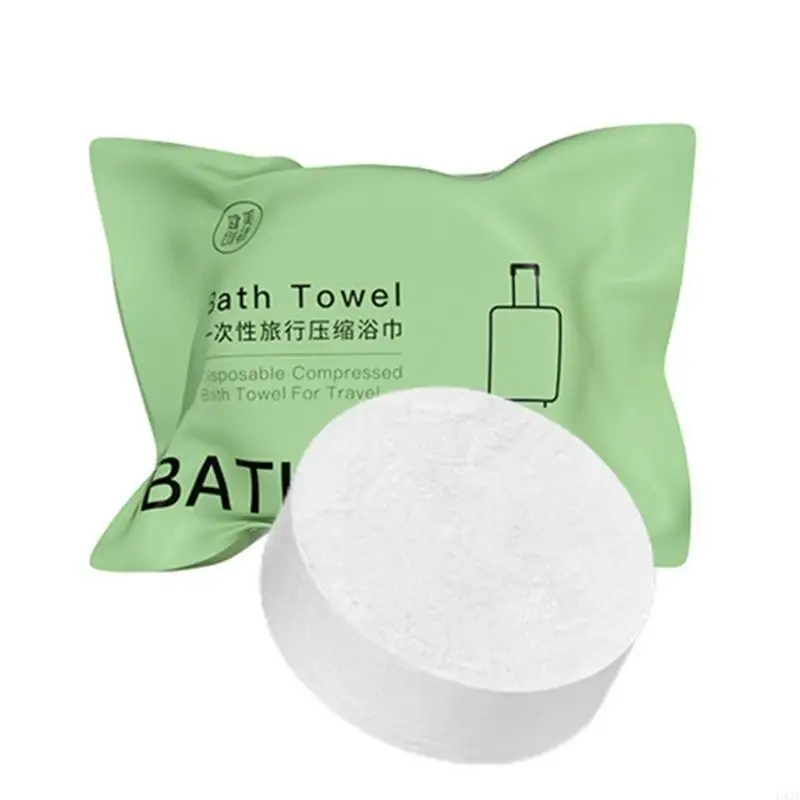 L43A Compressed Bath Towel 70x140cm Disposables Cleansing Towels Outdoor Travel Cotton Portable Hotel Thickened Cloth Wipes