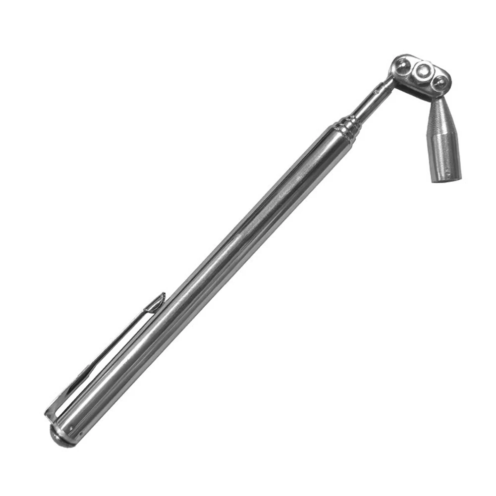 Versatile Pickup Tool Magnetic Pickup Tool DIY Projects Silver Magnetic Pickup Tool For Mechanics Lightweight Design