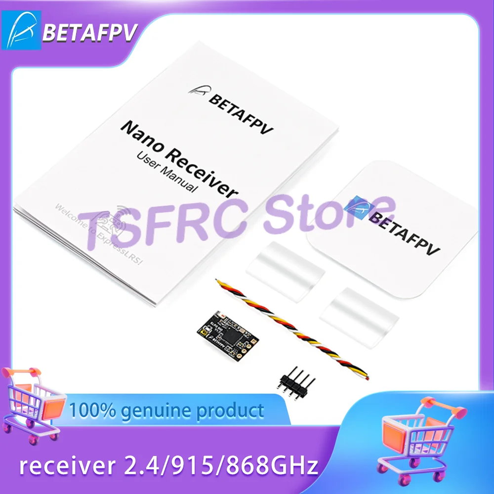 

BETAFPV ELRS Nano Long Range Receiver Crossover Drone Long Range 2.4/915/868GHz