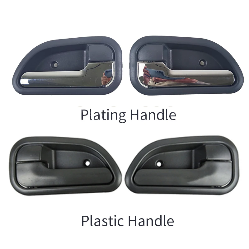 Para Foton chino Ollin manija de puerta Interior de coche perilla de puerta Interior izquierda derecha manija de puertas de plástico cromado interior