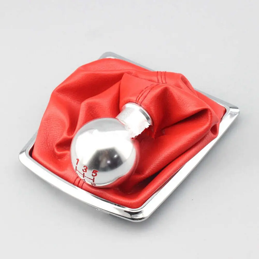 

WXZOS 5-скоростная ручка переключения передач из серебристого алюминиевого сплава для Ford Focus 2005-2011