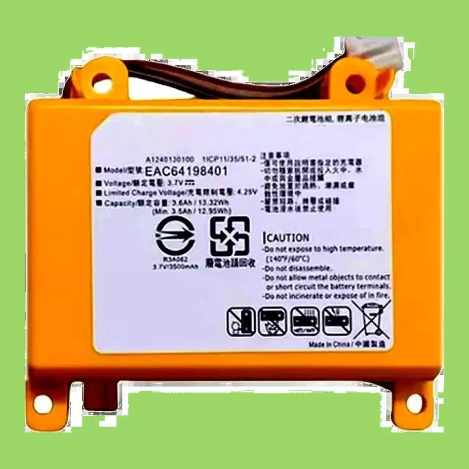 

Cleaning Robot Battery For LG EAC64198401 3500Mah Long-Lasting Performance High Capacity