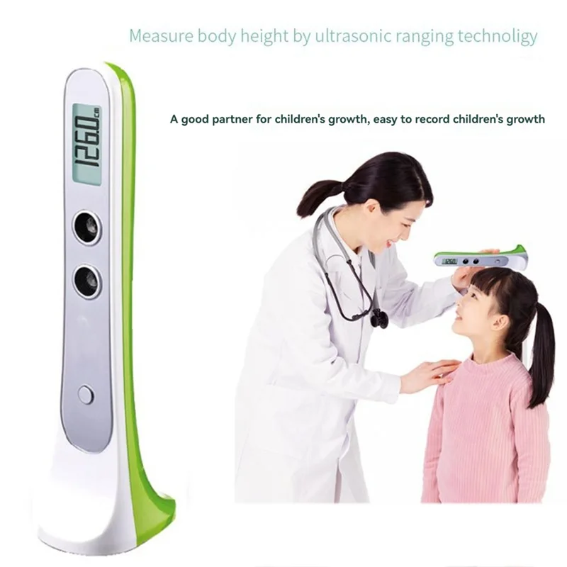 

Compact Ultrasonic Height Measuring Ruler Digital Precision Measuring Device For Adult Kids