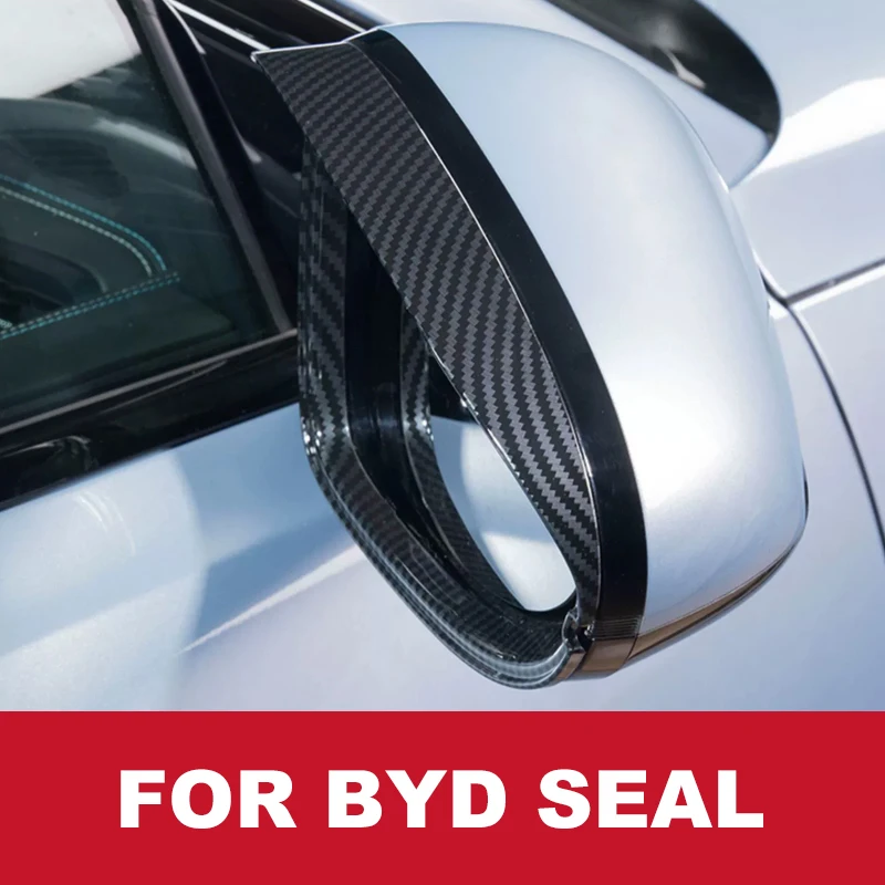 For Byd Seal Ev/Dmi 2023 Rearview Mirror Rainproof Cover Rain Eyebrow Exterior Accessories