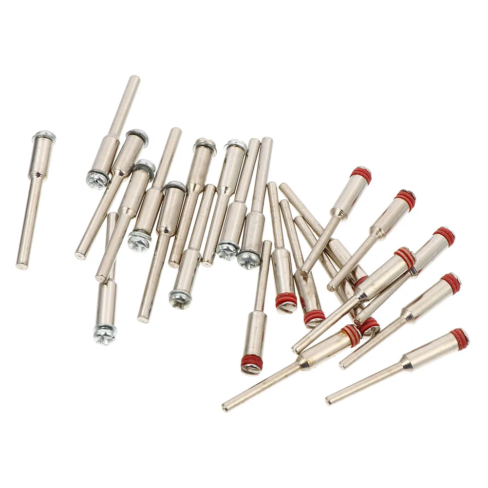 

40 Pcs Sandpaper Rod Accessories Wheel Disc Holder Mandrel Parts Screw Hard Rotary Tools Carbide Sanding Drum Shaft Mini Buffing
