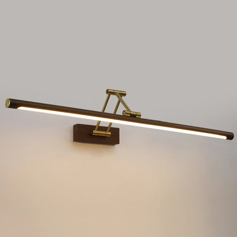 Bathroom washbasin mirror retractable front lamp bedroom simple straight strip room decoration mirror front light daily lighting