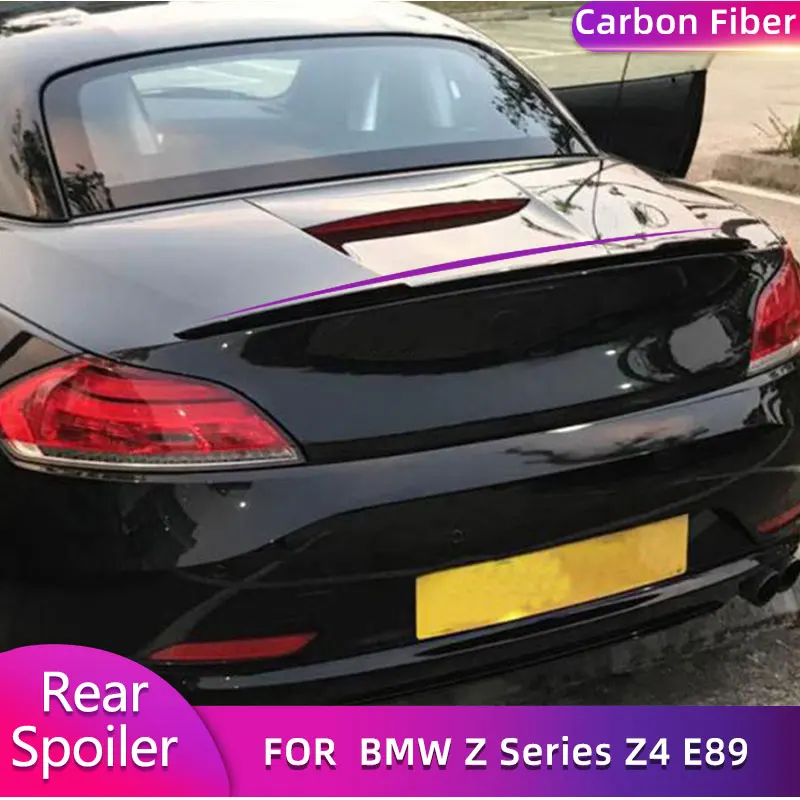 Carbon Fiber Rear Trunk Spoiler Wings for BMW Z Series Z4 E89 Convertible 2-Door 2009-2015 Car Rear Spoiler Boot Lid Wing Lip