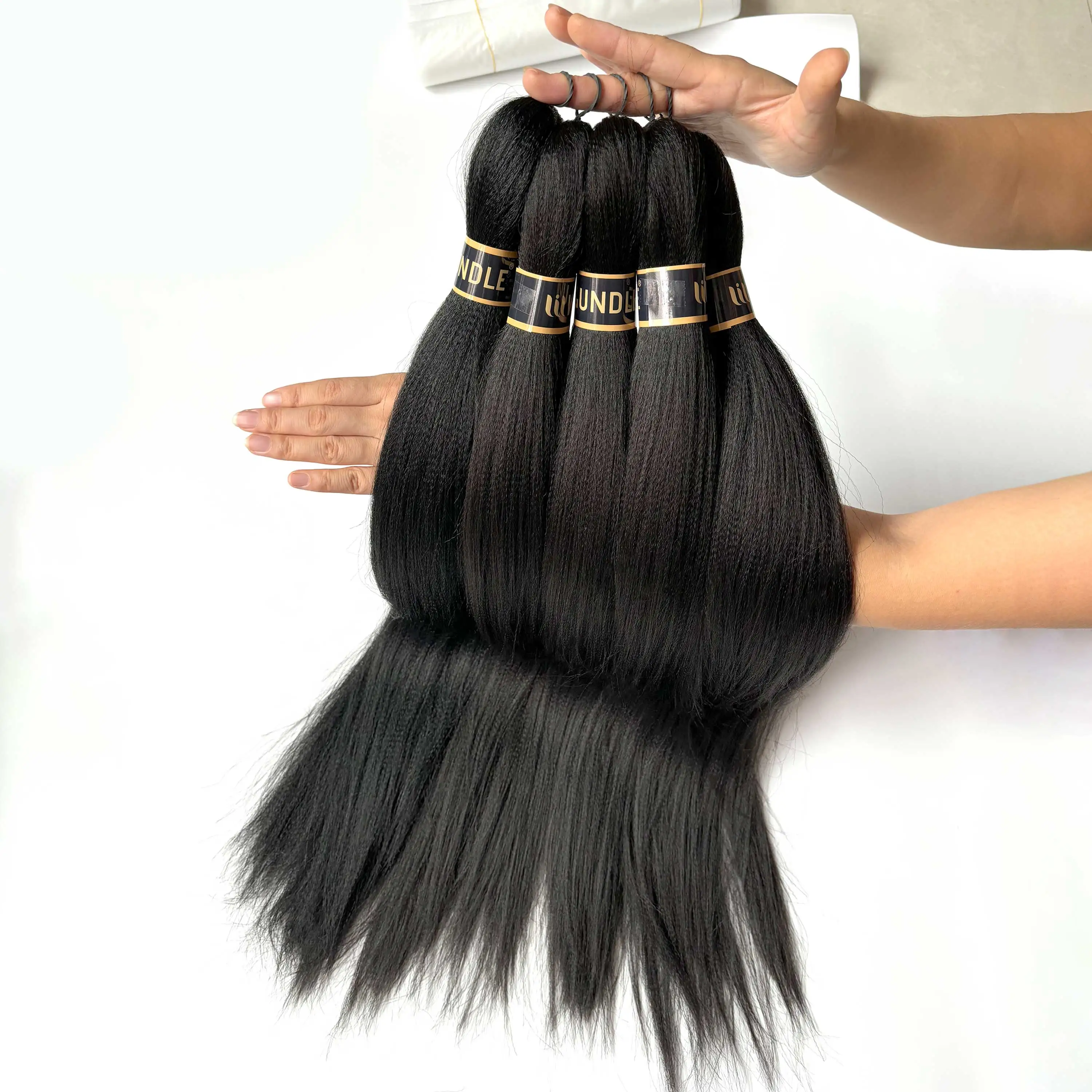 

Easy Braids Наращивание волос для женщин Box Twist Вязание крючком Волосы EZ Предварительно растянутые плетение волос Огнестойкие синтетические волосы Wigundle