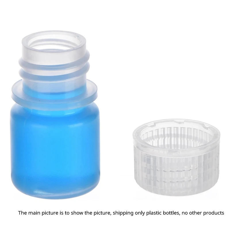 50 Pcs 8Ml Plastic Bottle Set Kit Wide Mouth Reagent Bottle, Small Empty Bottles, Polypropylene Sample Bottle Set