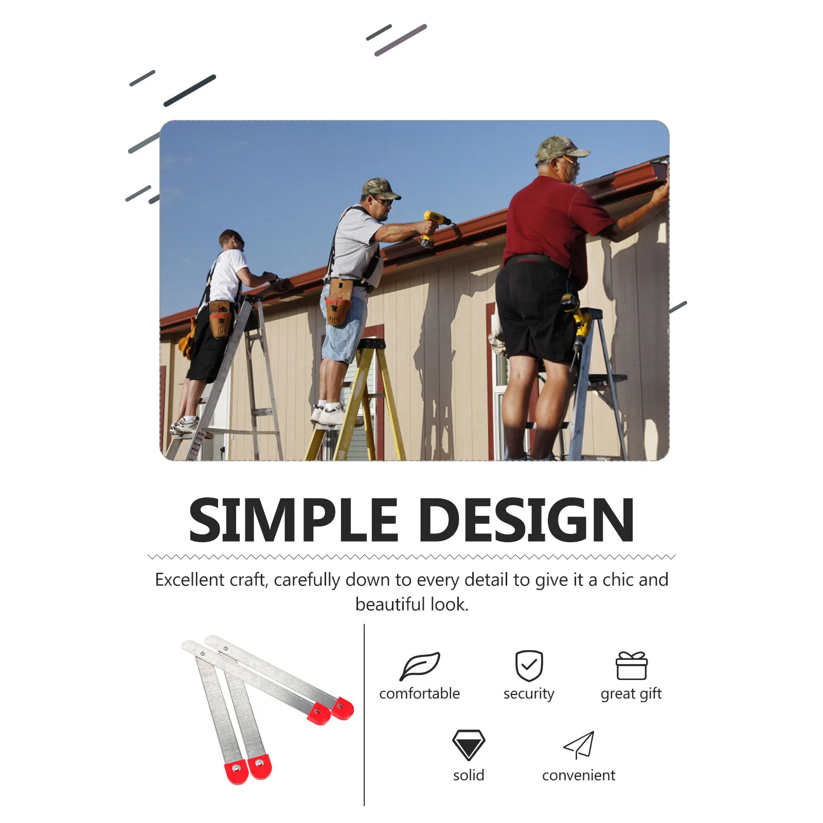 2 قطعة قضيب ربط قابل للطي 47 سنتيمتر الألومنيوم المجلفن ل 2.5 متر-3 متر خطوة مفرشة بين قوسين الثقيلة المفصلي استبدال عدة العلية سلم #1