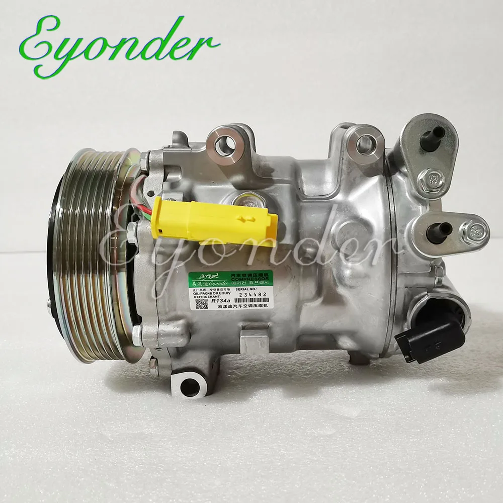 

AC A/C Air Conditioning Compressor Cooling Pump SD7C16 for Peogeot 607 407 SW 2.0 2.2 6453XE 9660555380 9683055180 6453RE 6453PP