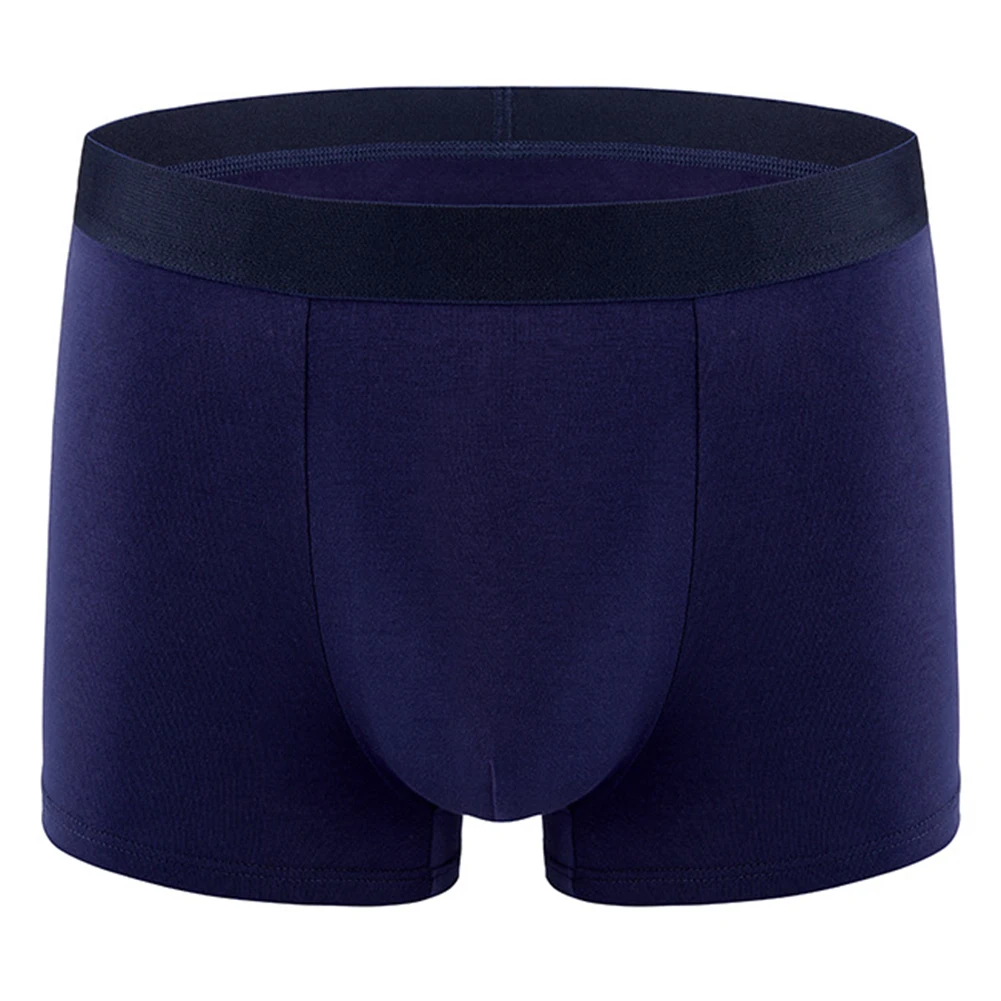 Sexy Lingerie Mens Underwear Solid Color Cotton Boxer Shorts Briefs Simple Basic Comfortable Panties Stretch Trunks Underpants