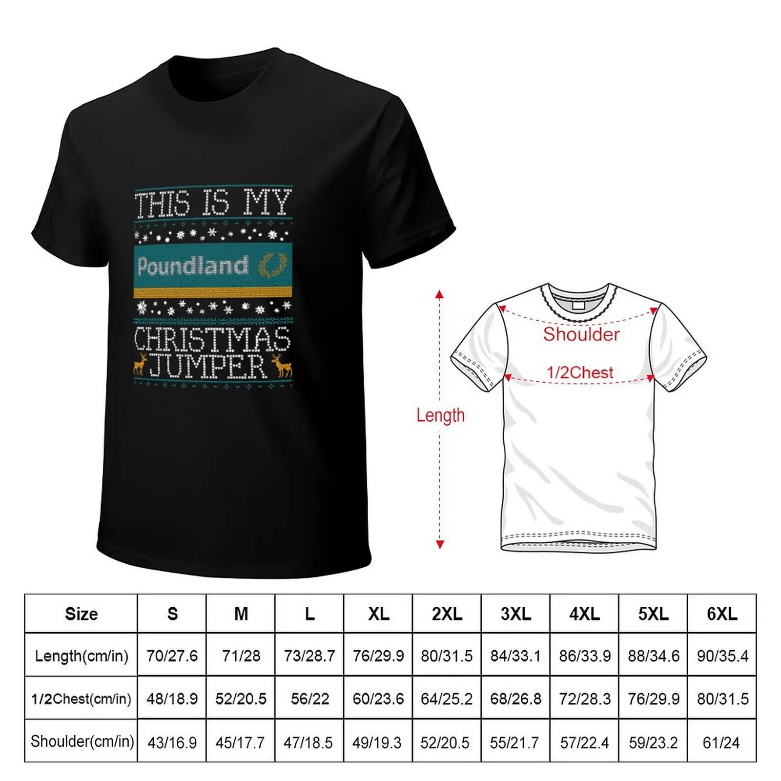 This Is My Poundland Christmas Jumper  T-Shirt Casual Everyday Short Sleeve T-Shirt