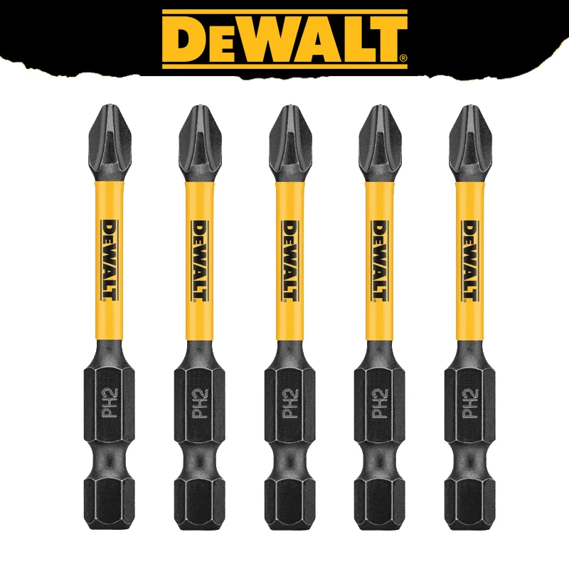 DEWALT PH2 57MM Bits Batch Header Electric Wrench Screwdriver Impact Drill Special Use Bits Power Tool Attachments 5Pcs