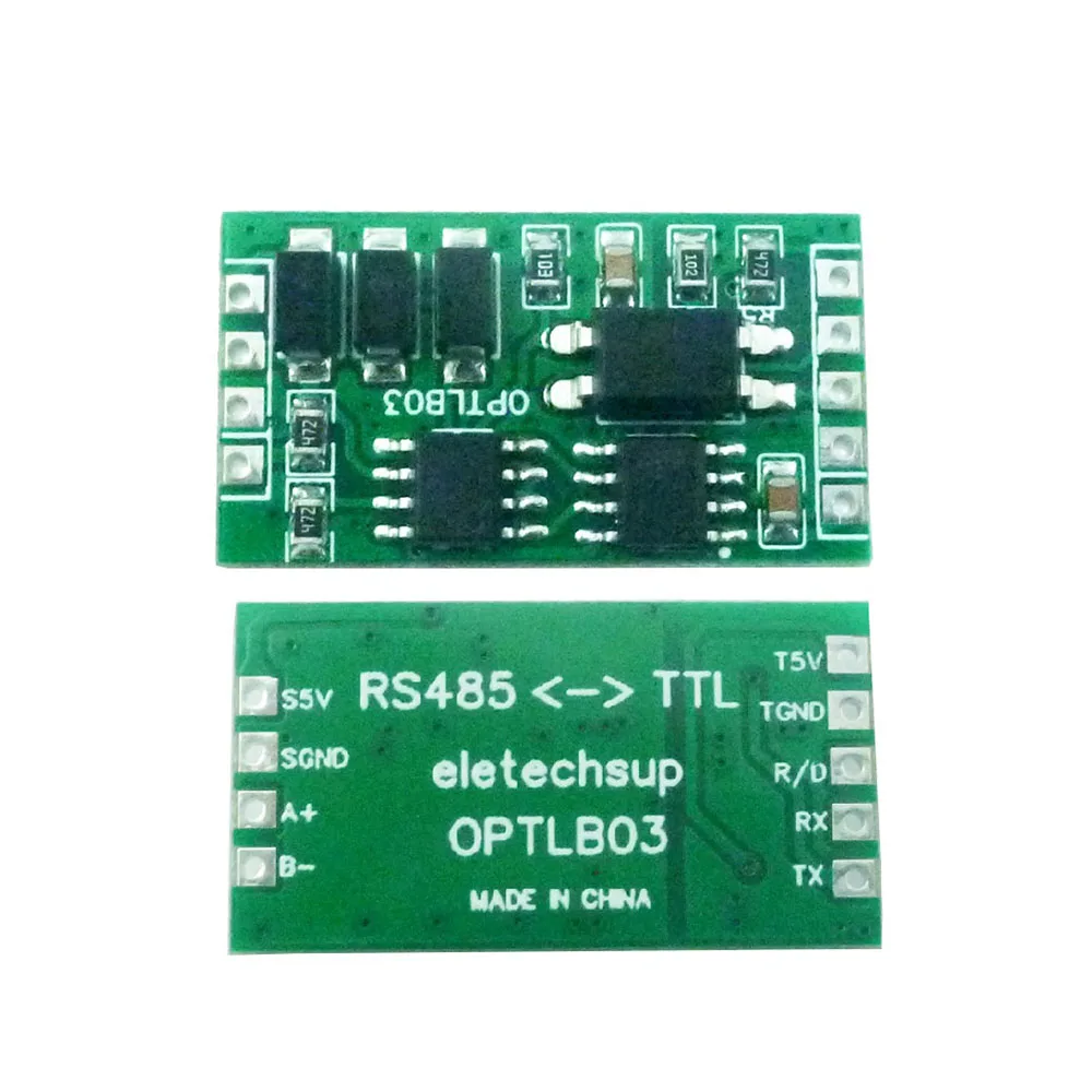 Industrial Grade RS485 to TTL232 UART Isolated communication Surge Protection Module for PLC MCU FPGA