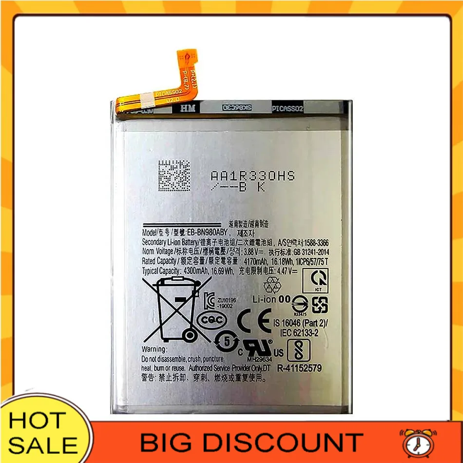 

EB-BN980ABY 4300Mah For Samsung Galaxy Note 20 N980F SM-N980F DS N980 Mobile Phone Battery Good Low-Temperature Performance