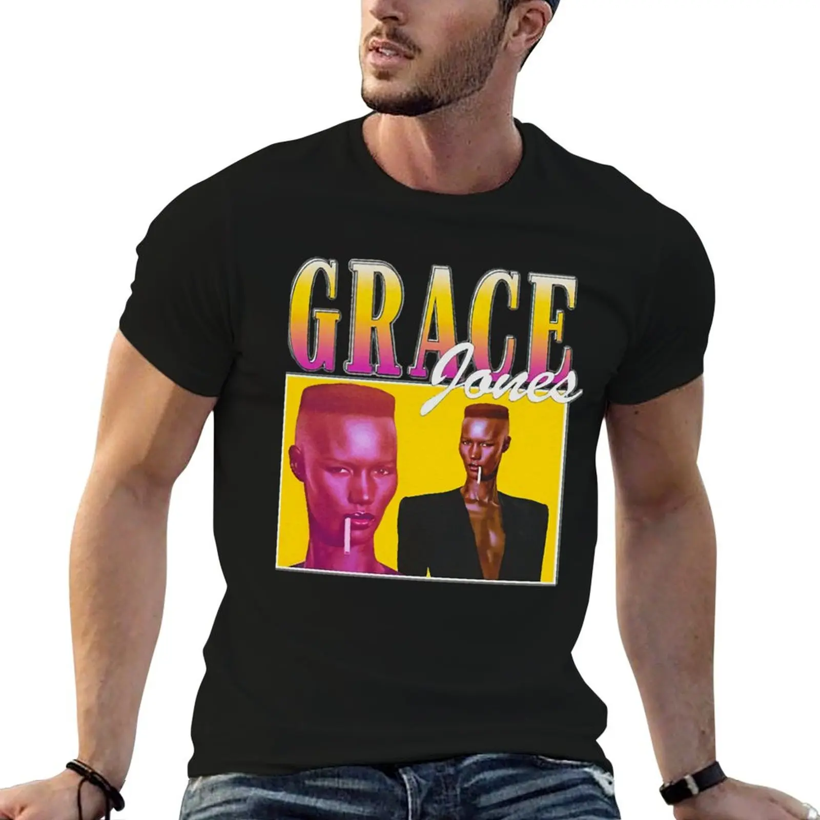 Vintage Funny Gift Grace J Miles Dale Rainbow Girls Boys Cute Gift T-Shirt hippie clothes essential t shirt mens plain t shirts