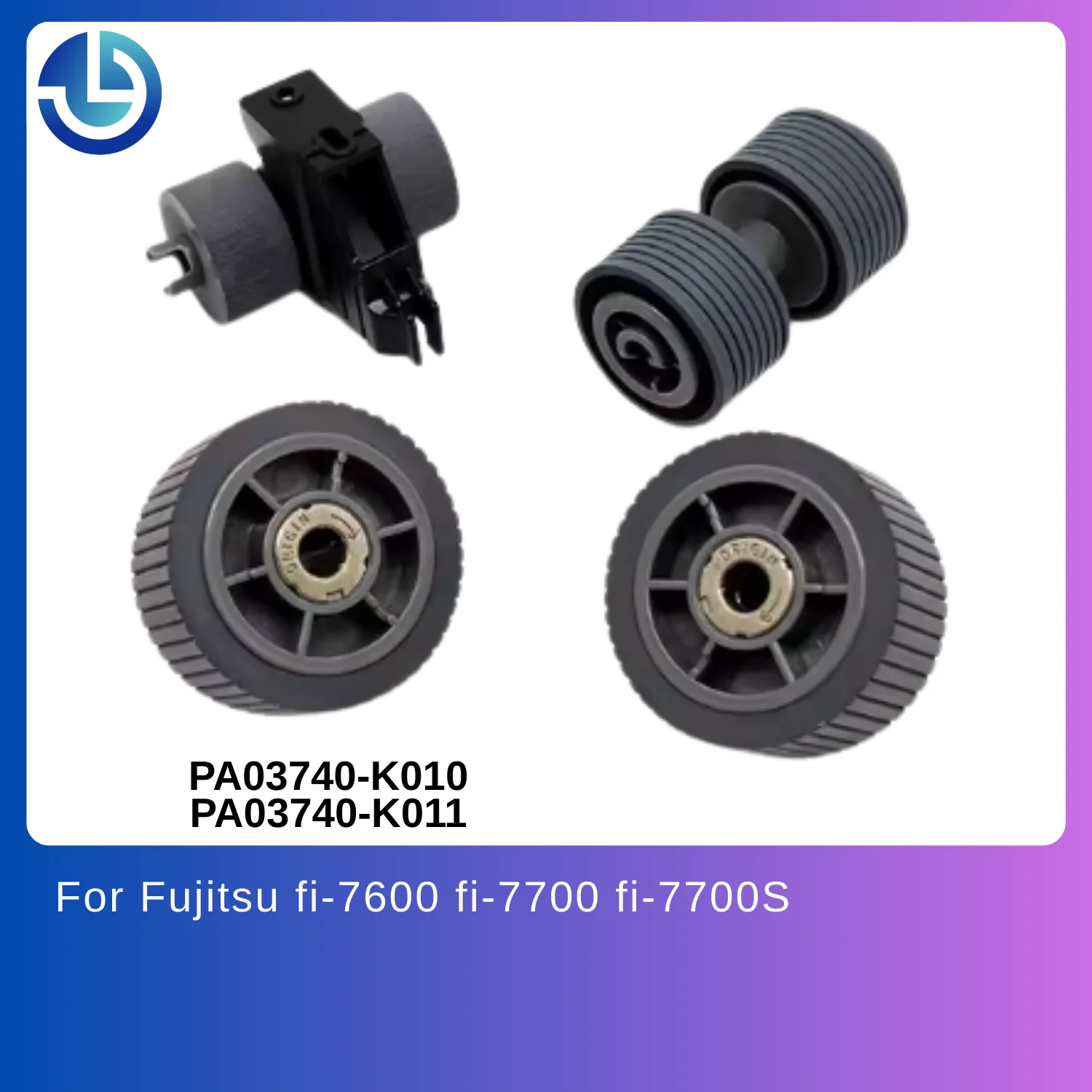 

Brake Pick Roller for Fujitsu fi-7600 fi-7700 fi-7700S fi7600 fi7700 fi7700S // PA03740-K010 PA03740-K011