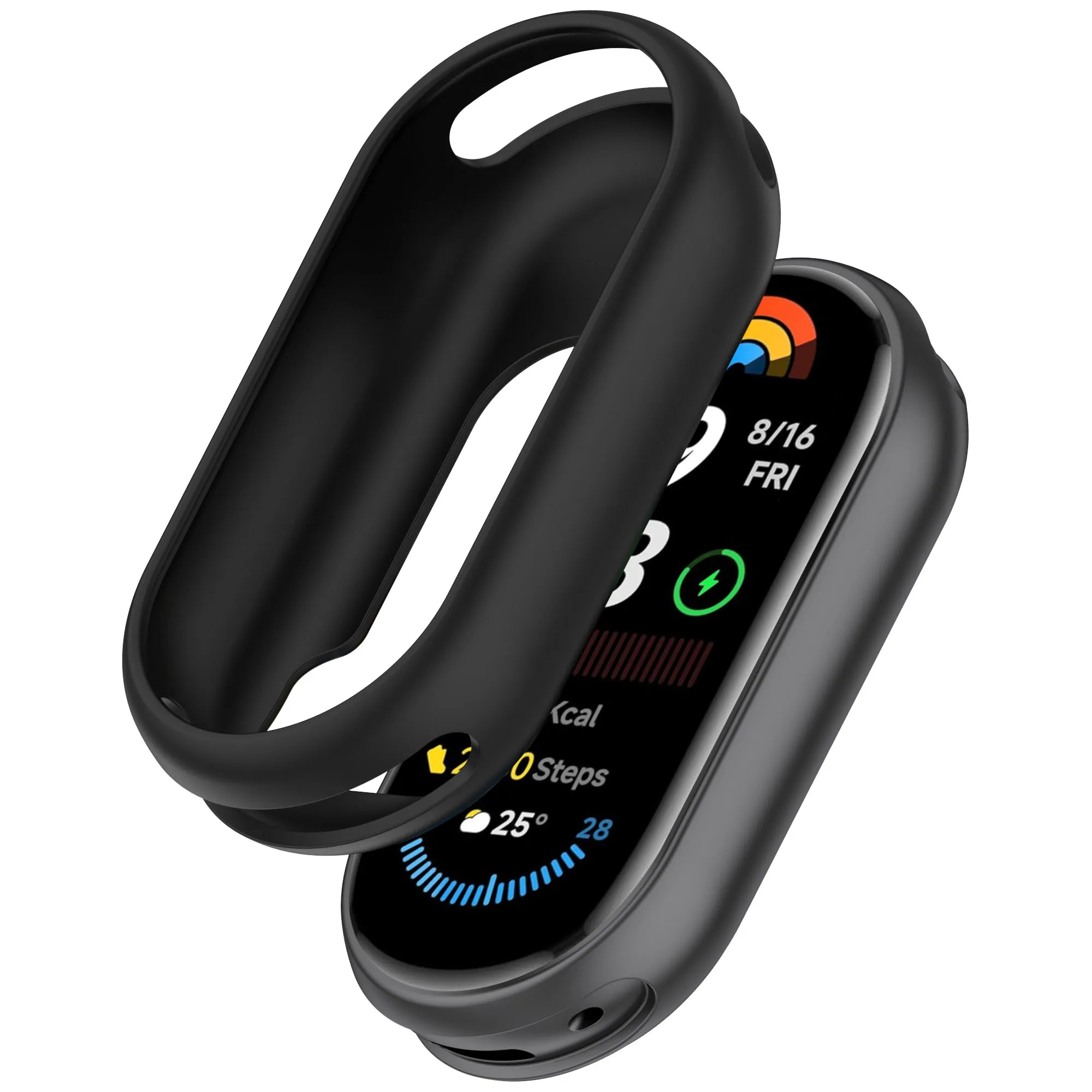 Soft Silicone Case For Xiaomi Mi Band 10/9/8 Hollow Protective Shock Proof Bumper Shell For Mi Band 8/9/10 Protector Accessories