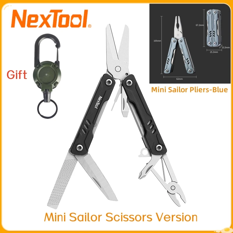 

NexTool Mini Sailor 11-в-1 Многофункциональные инструменты 6,7 см Карманный многофункциональный инструмент Плоскогубцы Многофункциональные инструменты Отрезняющий нож для открывания карт