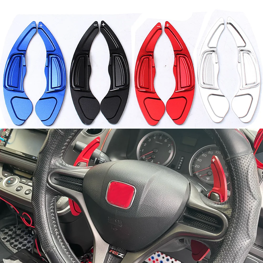 

For Honda Civic FD6 FN2 Jazz SPORT Fit GE 2013 INSIGHT ZE2 Car Steering Wheel Paddle Shift Extension Quick Shifters DSG Stickers