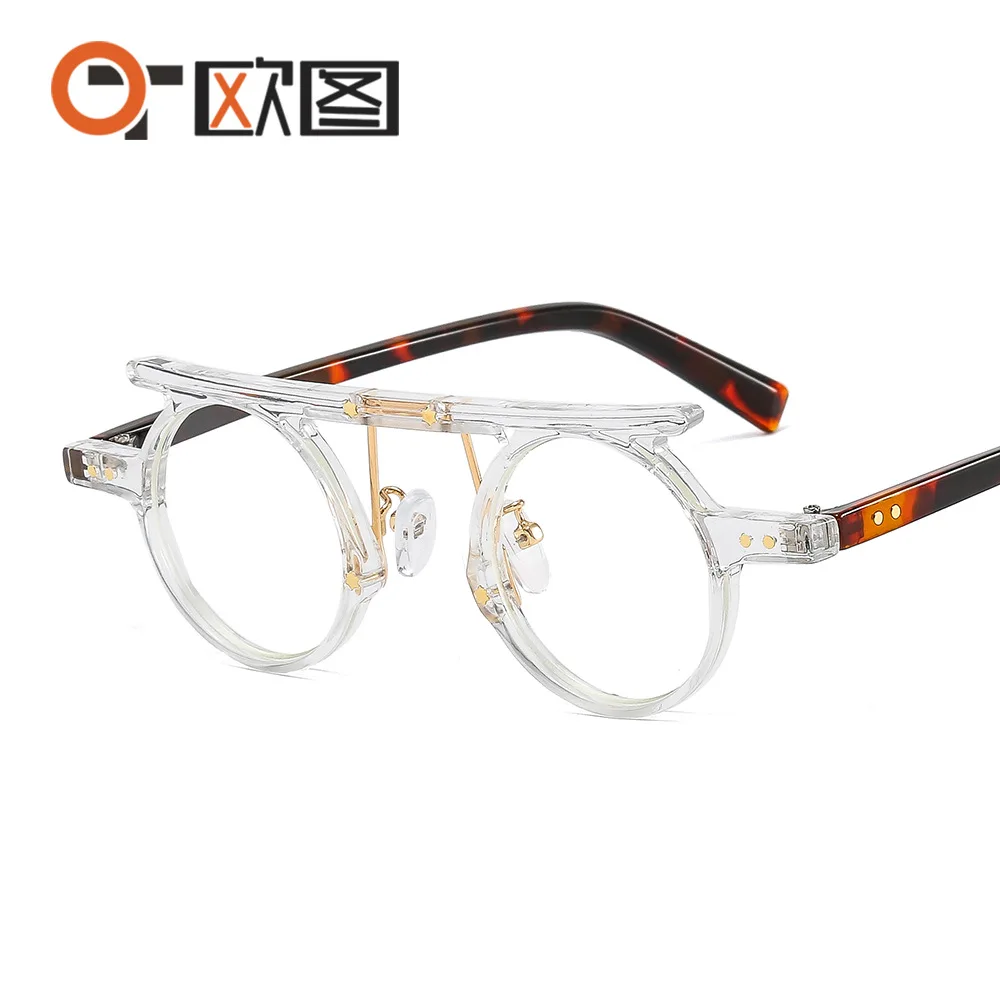 Lunettes de soleil à petite monture ronde pour hommes et femmes, lunettes de soleil de personnalité, style hip hop et punk, sports de plein air, voyage, T315