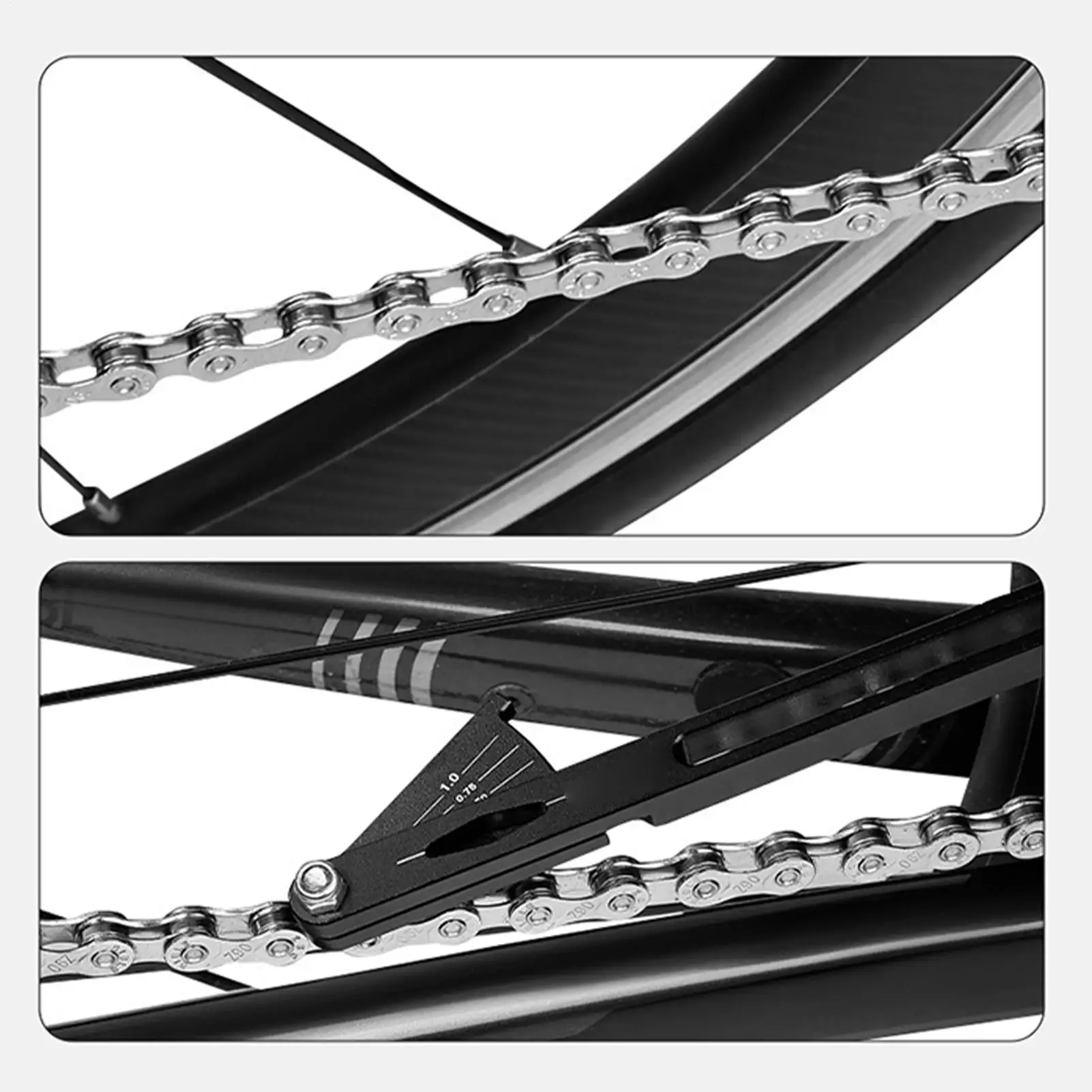 Chain Checker Tool Bicycle chain measurer wear measuring ruler mountain road bike chain stretch detection tool