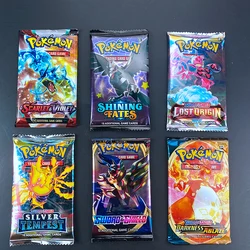 30 sztuk/zestaw karty Pokemon Paldea wyewoluował szkarłatno-fioletowy srebrny burza angielski Booster ekskluzywny prezent karty transakcji bitewnych