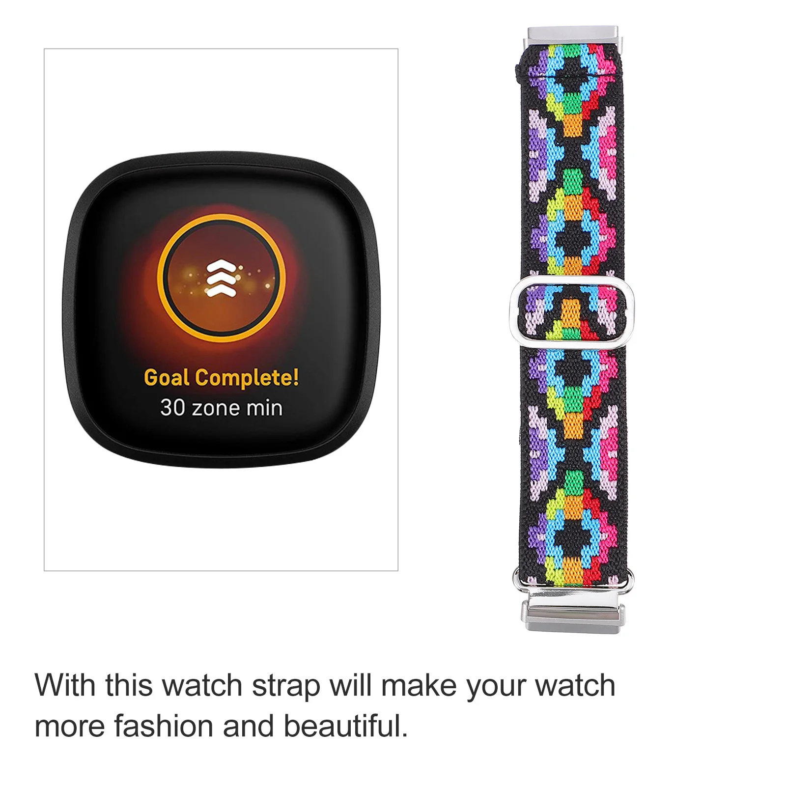 

Nylon Watch B Durable Comfortable Wristb for Sports Dating Meetings Stretchy Replacement Strap